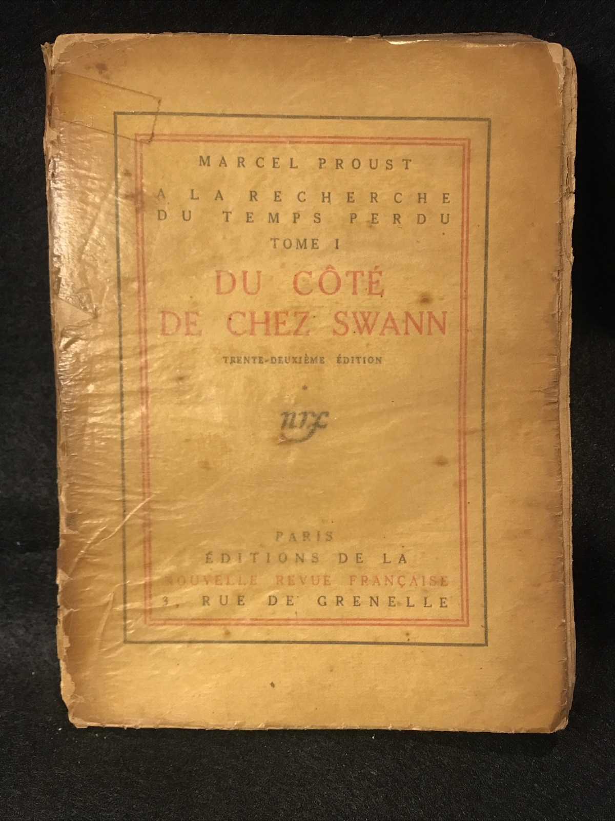 Du Cote De Chez Swann- Marcel Proust, 1919, Lot Of 3