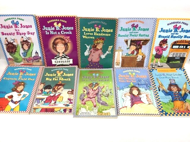 10 Junie B Jones book lot of paperback books kids chapter Barbara Park – GOOD