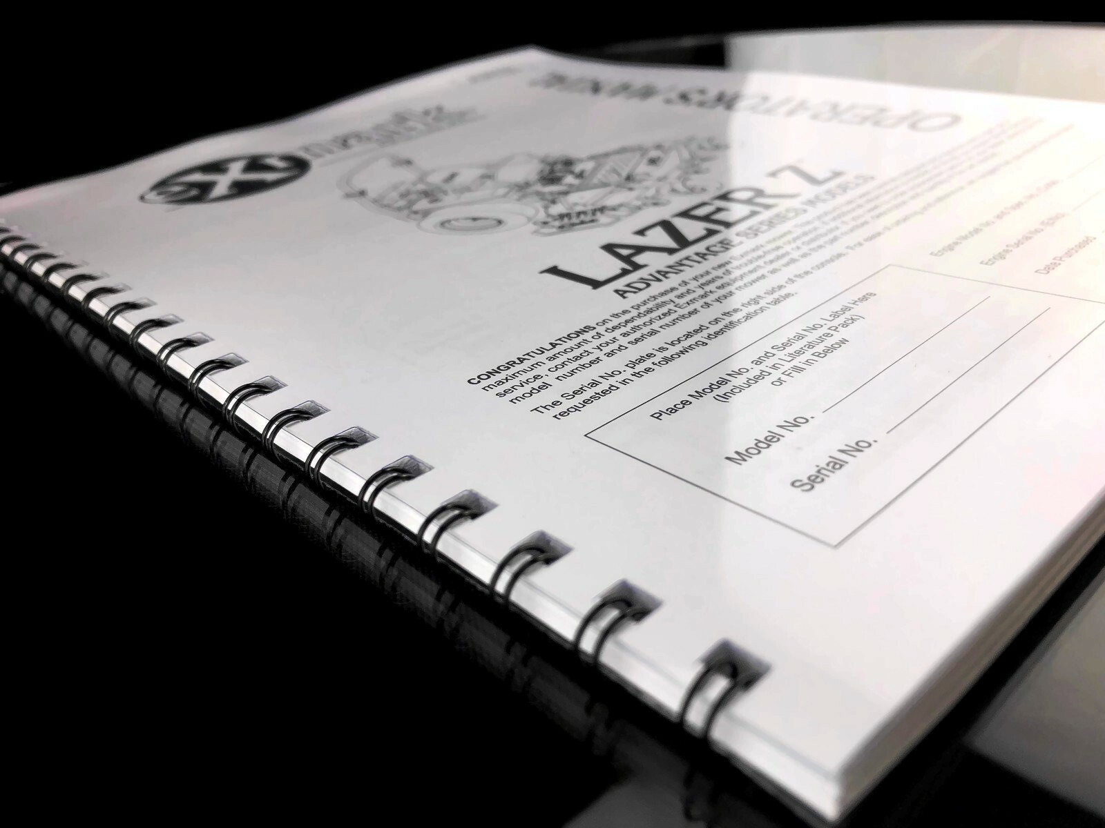 eXmark Lazer Z AS Operators Manual & Part List Diagrams LAS28KA724 -SN# 670000 –