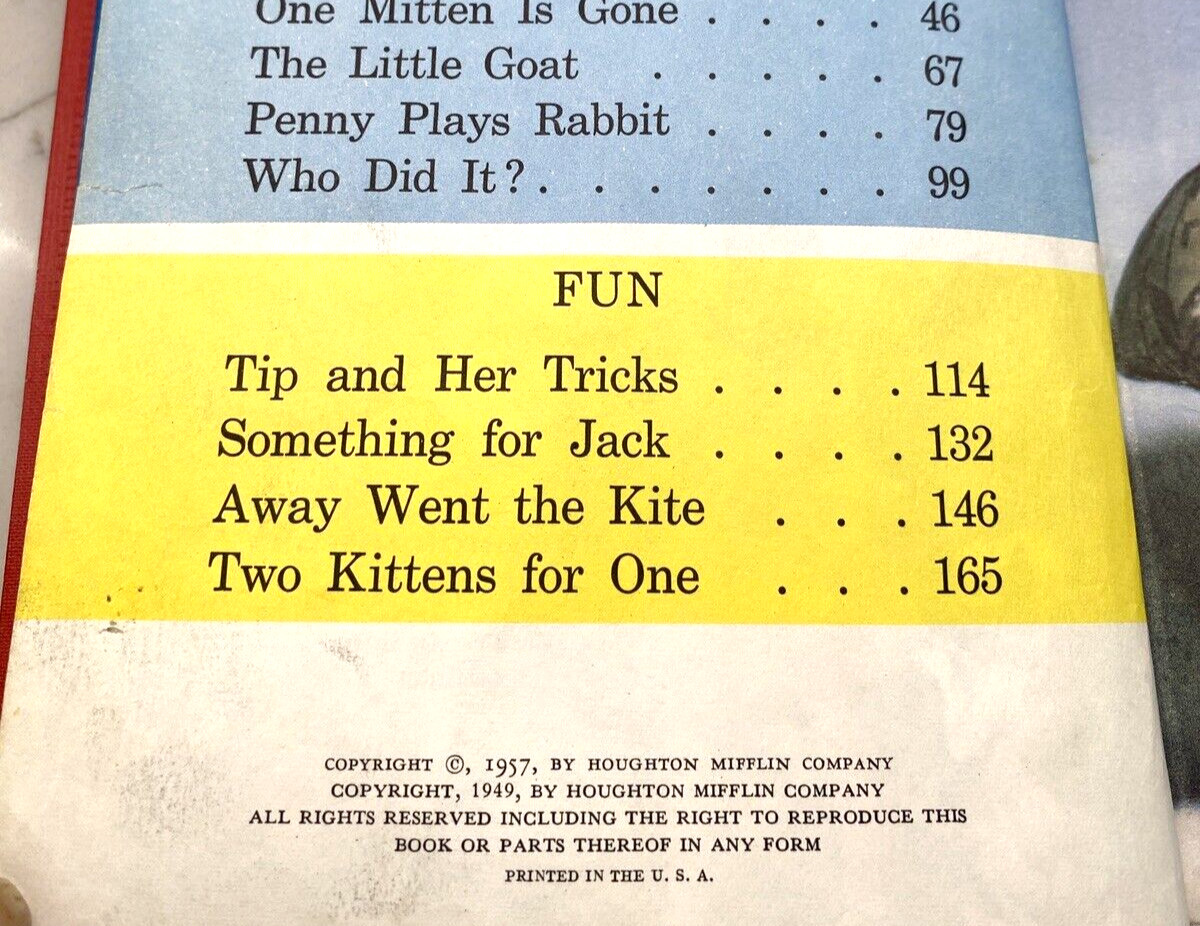 2 Vtg Books Storybook Treasury Dick & Jane Jack & Janet Hardcover 50s Read Funny