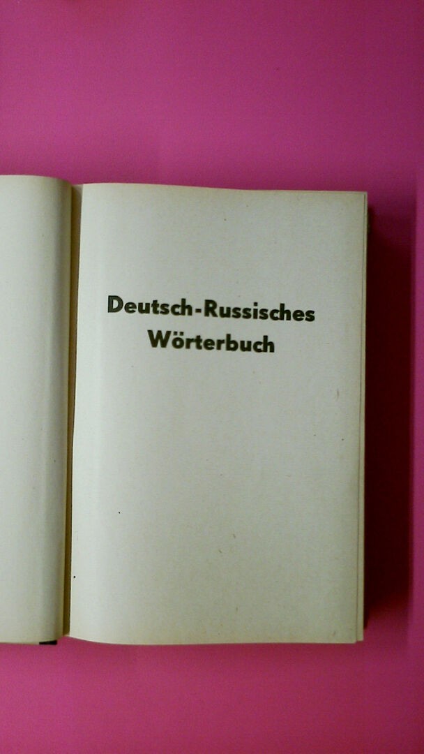 137594 keine Angabe DEUTSCH-RUSSISCHES WÖRTERBUCH HC