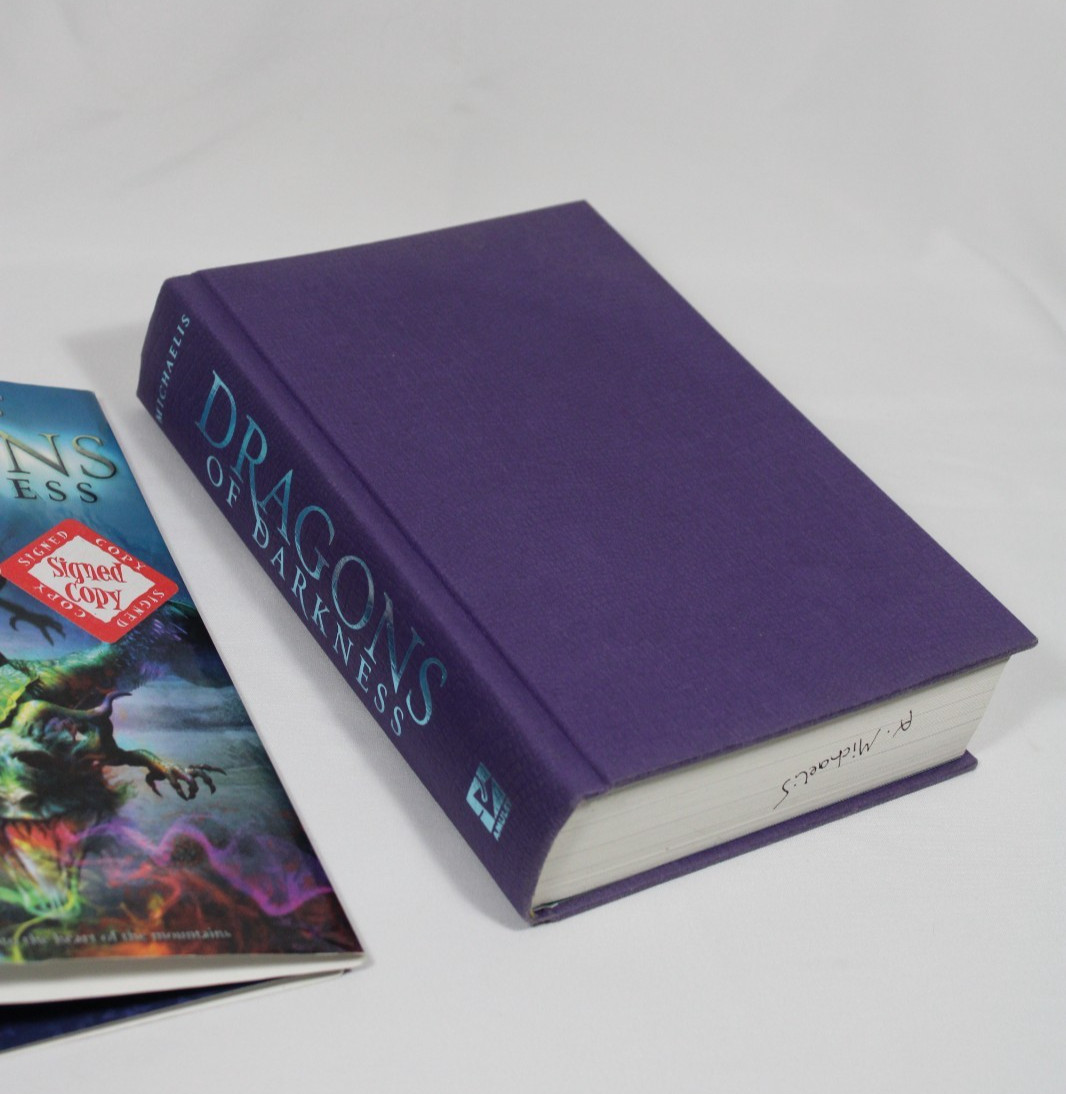 Signed ~ Dragons of Darkness by Antonia Michaelis (2010, Hardcover)