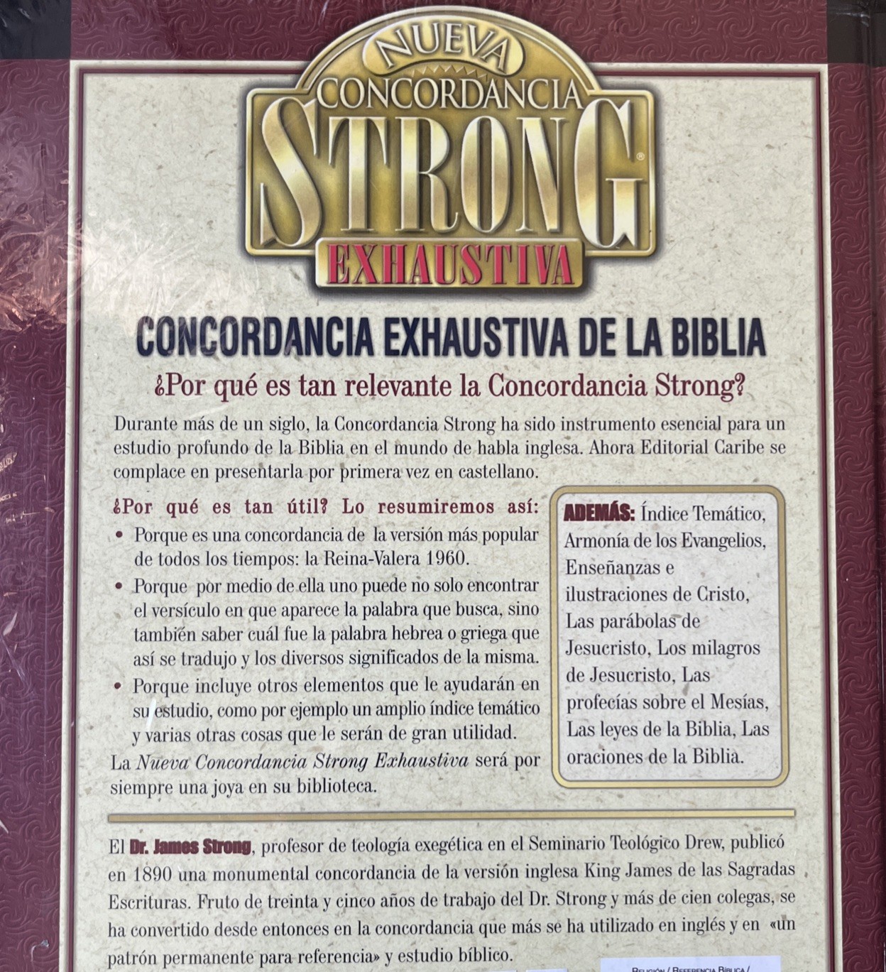 NUEVA CONCORDANCIA STRONG EXHAUSTIVA BY James Strong HARDCOVER **NEW**
