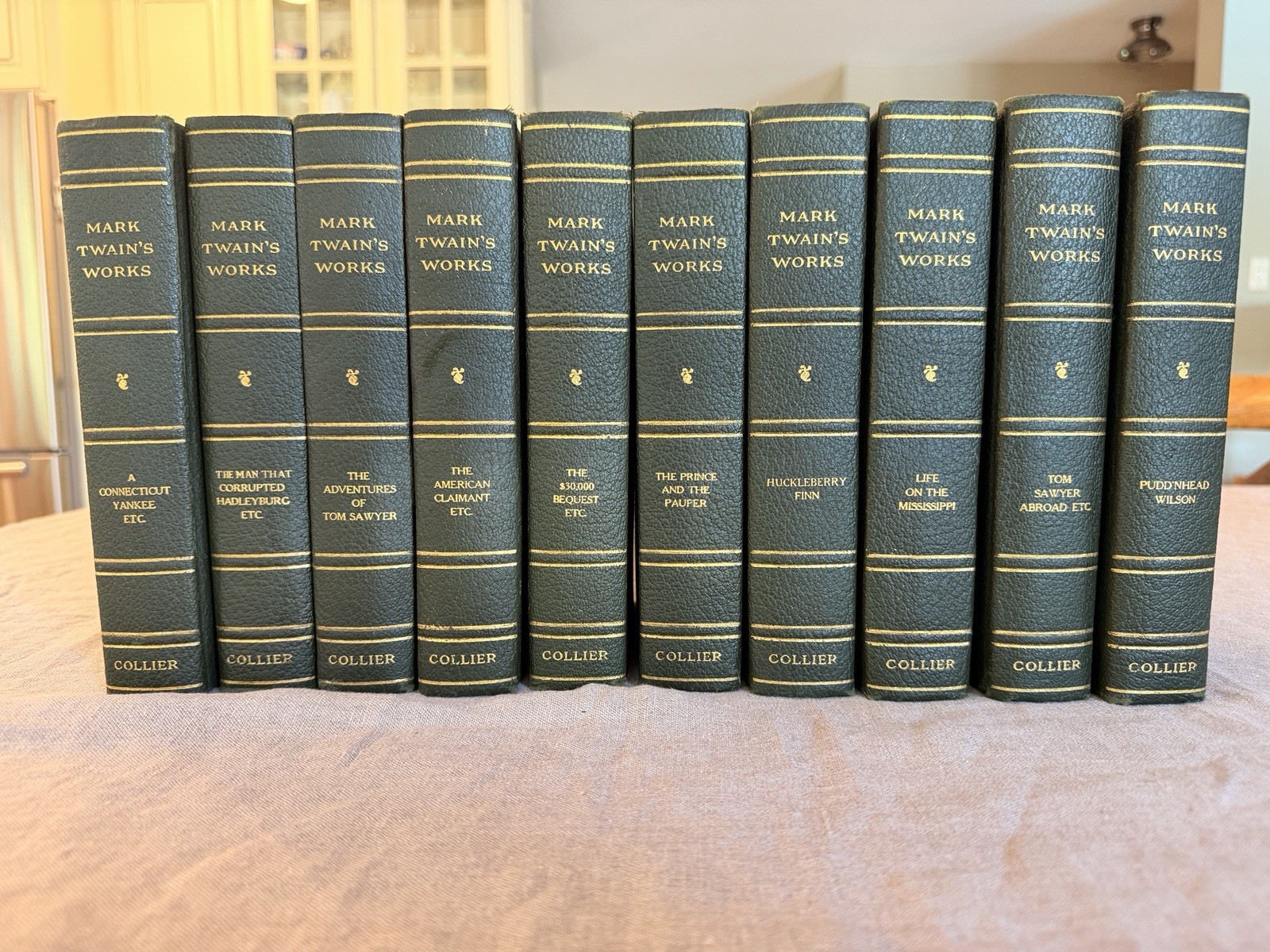 Mark Twain Collection, Harper & Brothers Edition, Collier, 10 volumes, E-75 1917
