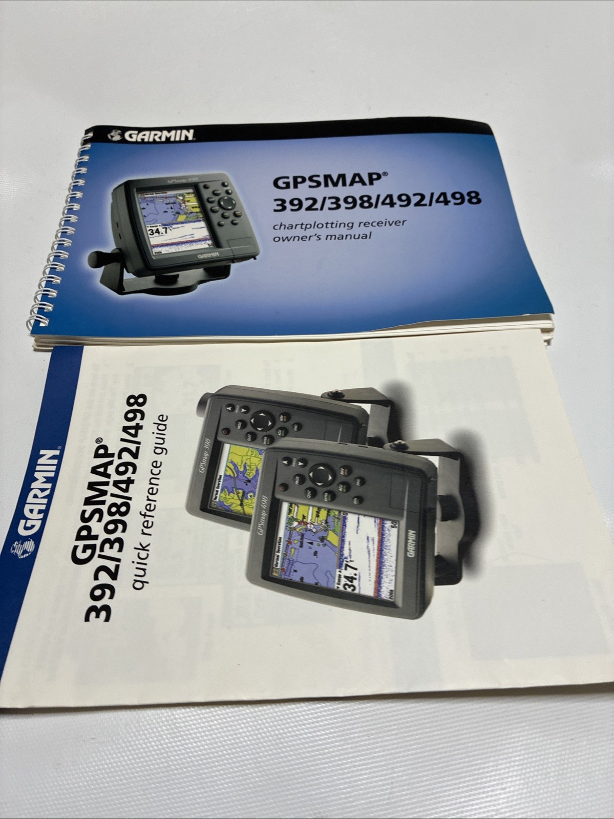 Garmin GPSMAP 392/398 492/498 Owners Manual: 111 Pages Black and White