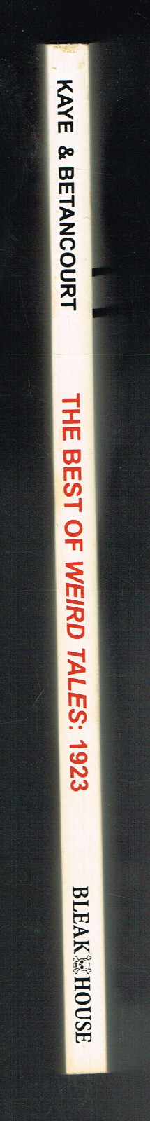Weird Tales 1923 by Marvin Kaye & John Betancourt 1997 Inscribed Paperback