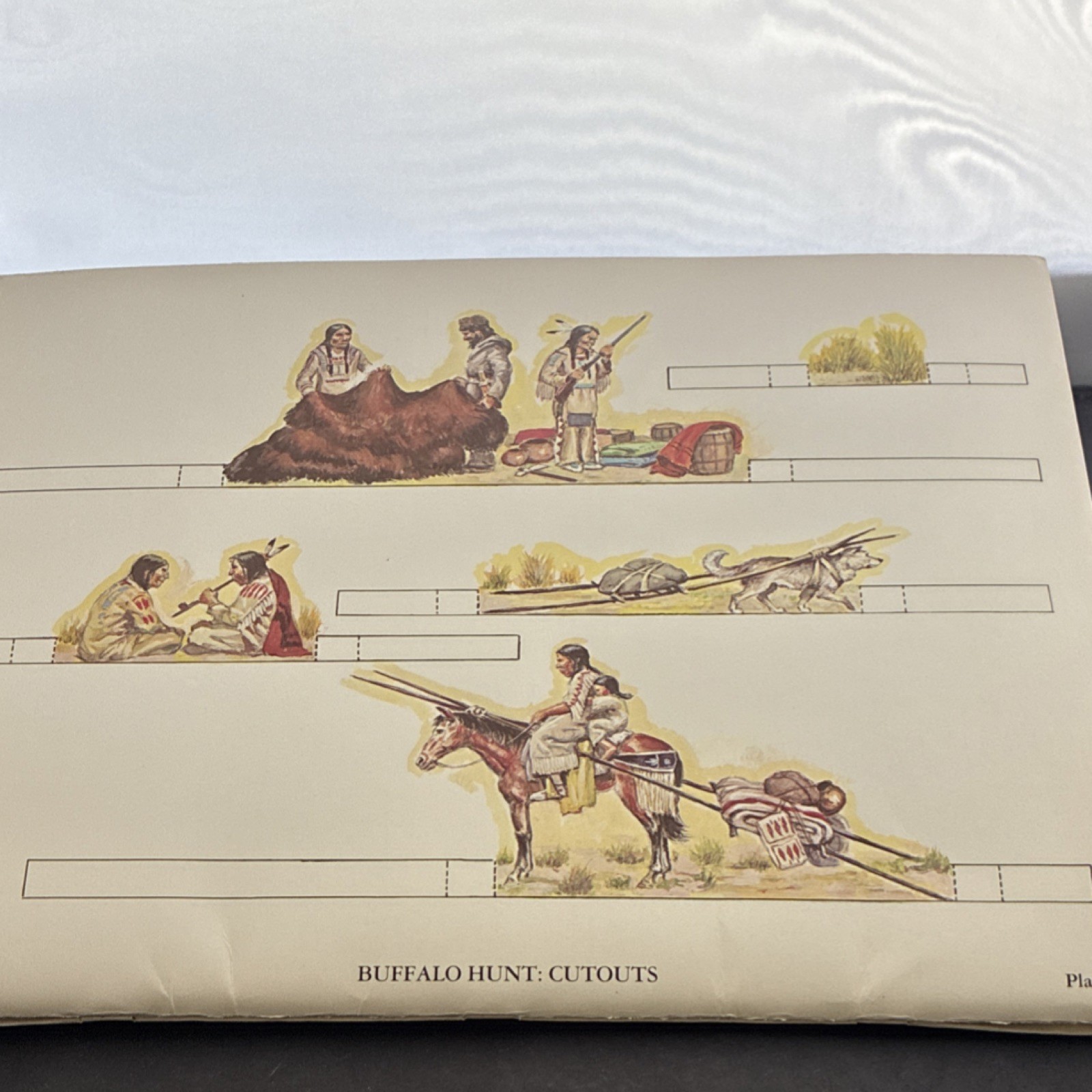Matthew Kalmenoff Plains Indians Diorama to Cut & Assemble PB Illustrated 1975
