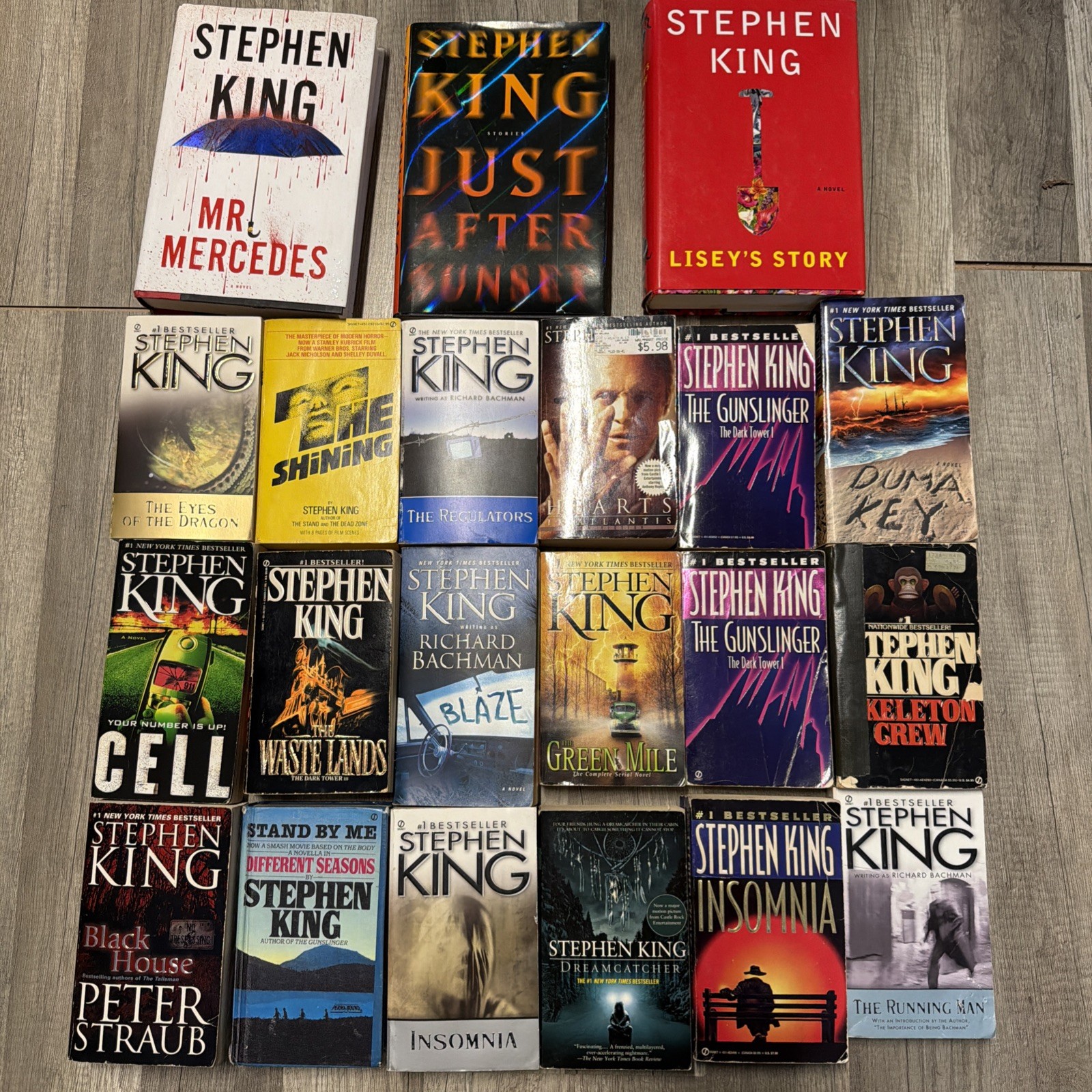 Stephen King Book Lot Of 21 Hardcover & Paperback Multiple Titles