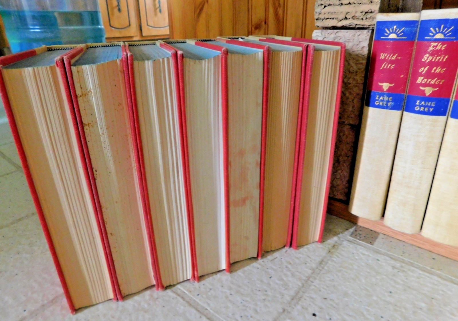 ZANE GREY 58 Book Lot Hardcover Matching Set Walter J Black Western Novels Clean