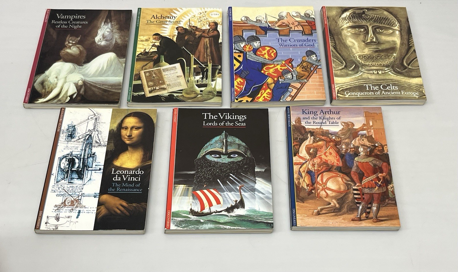 Mixed Lot 7 Abrams Discoveries SC Books Vampires Alchemy Crusaders Celts Vikings