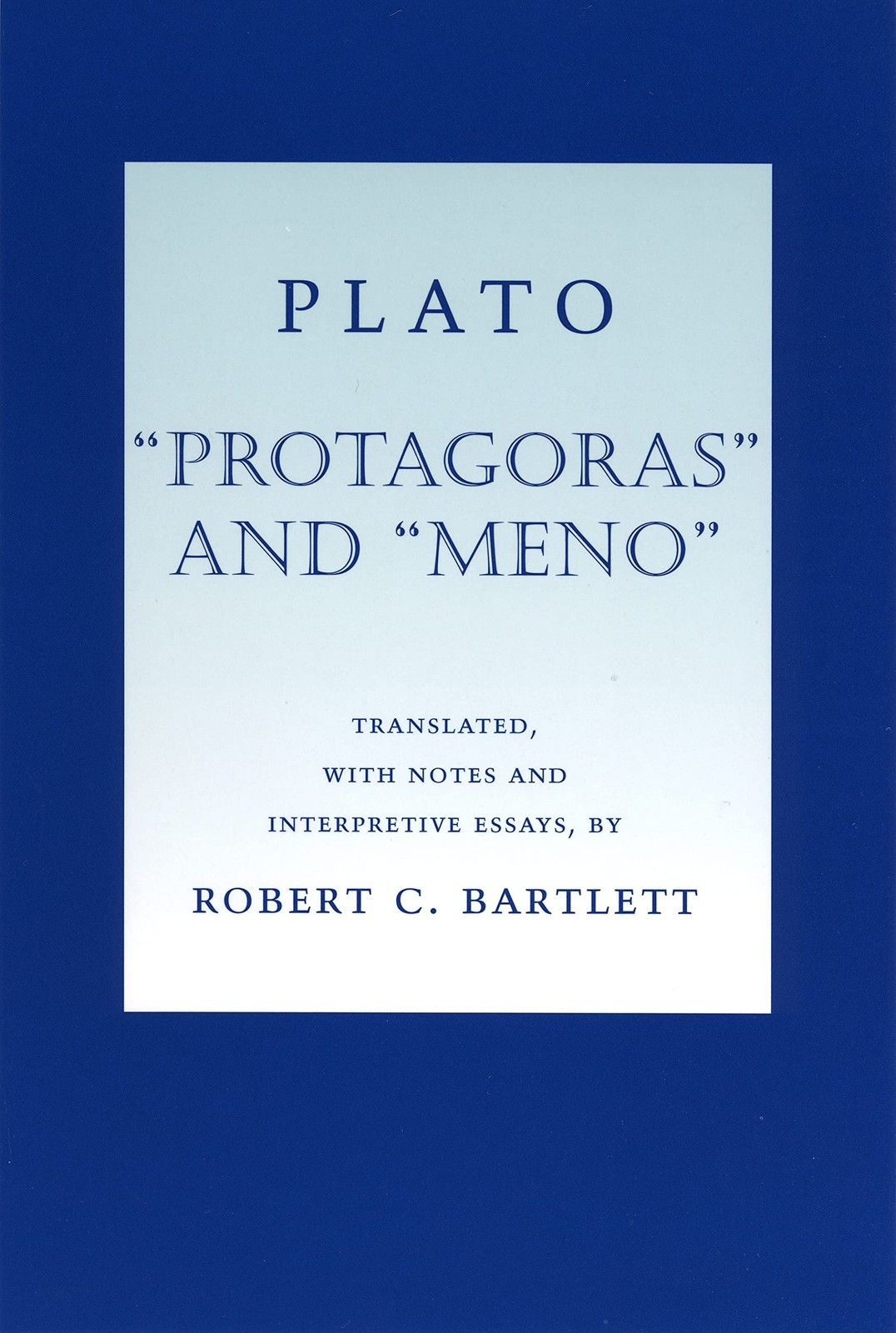 “Protagoras” and “Meno” (Agora Editions)