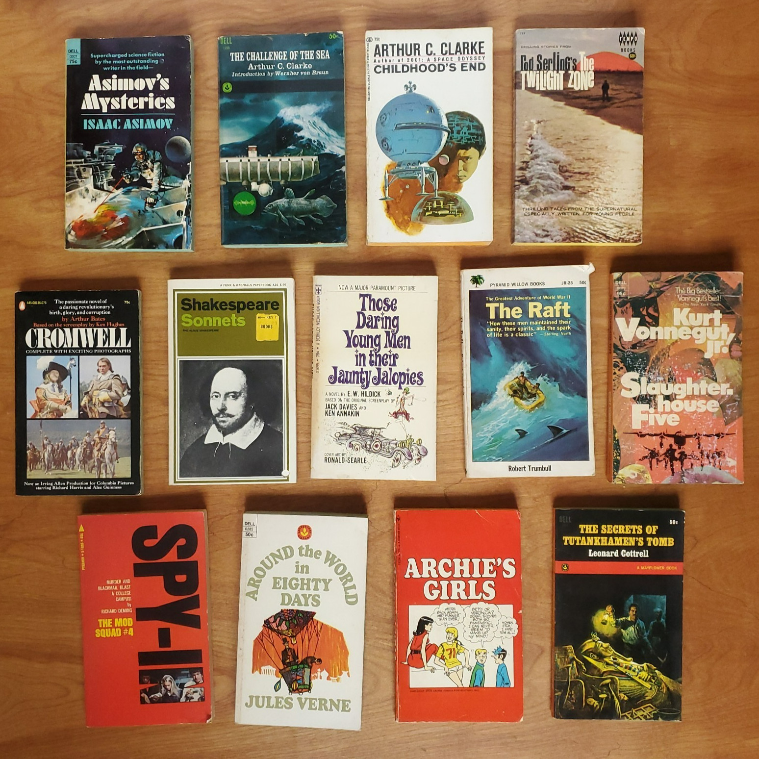 Vintage 60s 70s Paperback Books Lot of 13 Sci Fi Classics Teen Collection