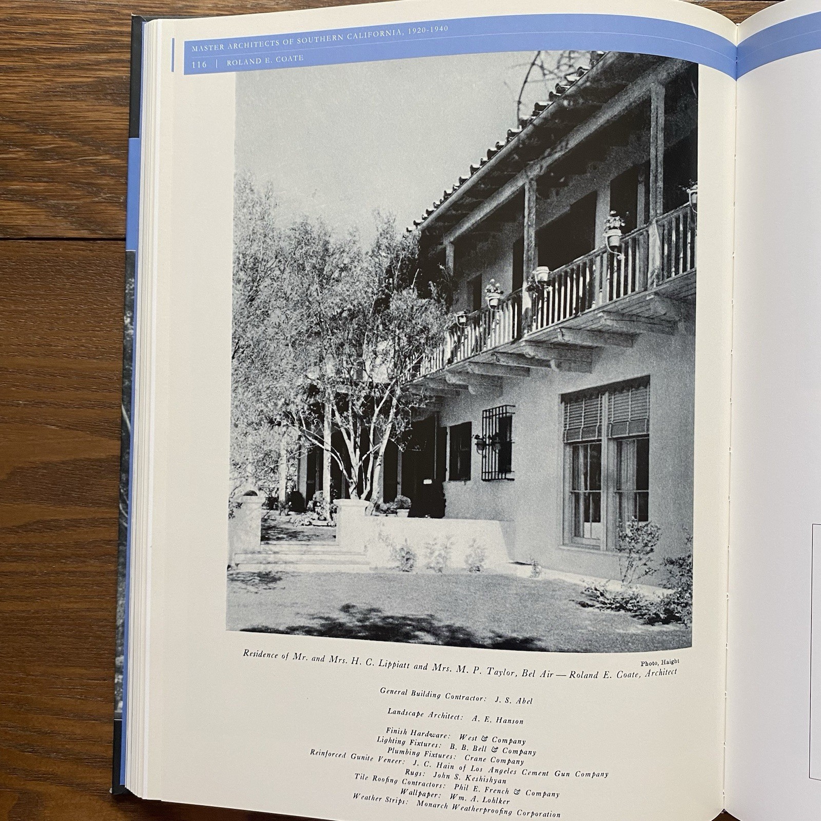 Roland E Coate Master Architects 2018 of Southern California 1920-1940 Hardcover