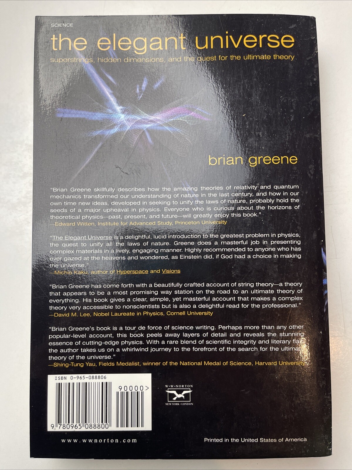 The Elegant Universe Brian Greene – W.W. Norton 1999