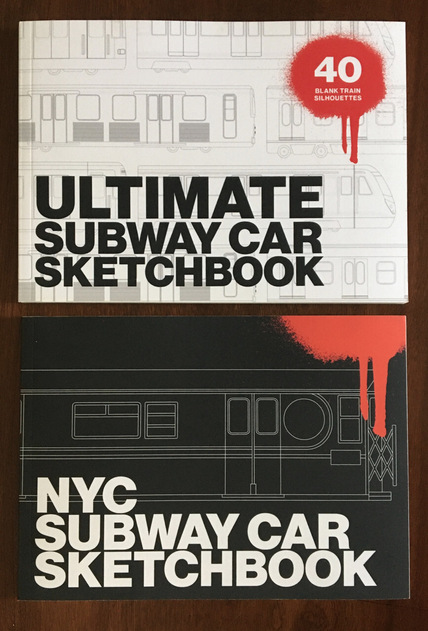 ULTIMATE NYC Subway Car Graffiti Sketch Book krylon rustoleon MTN spray paint