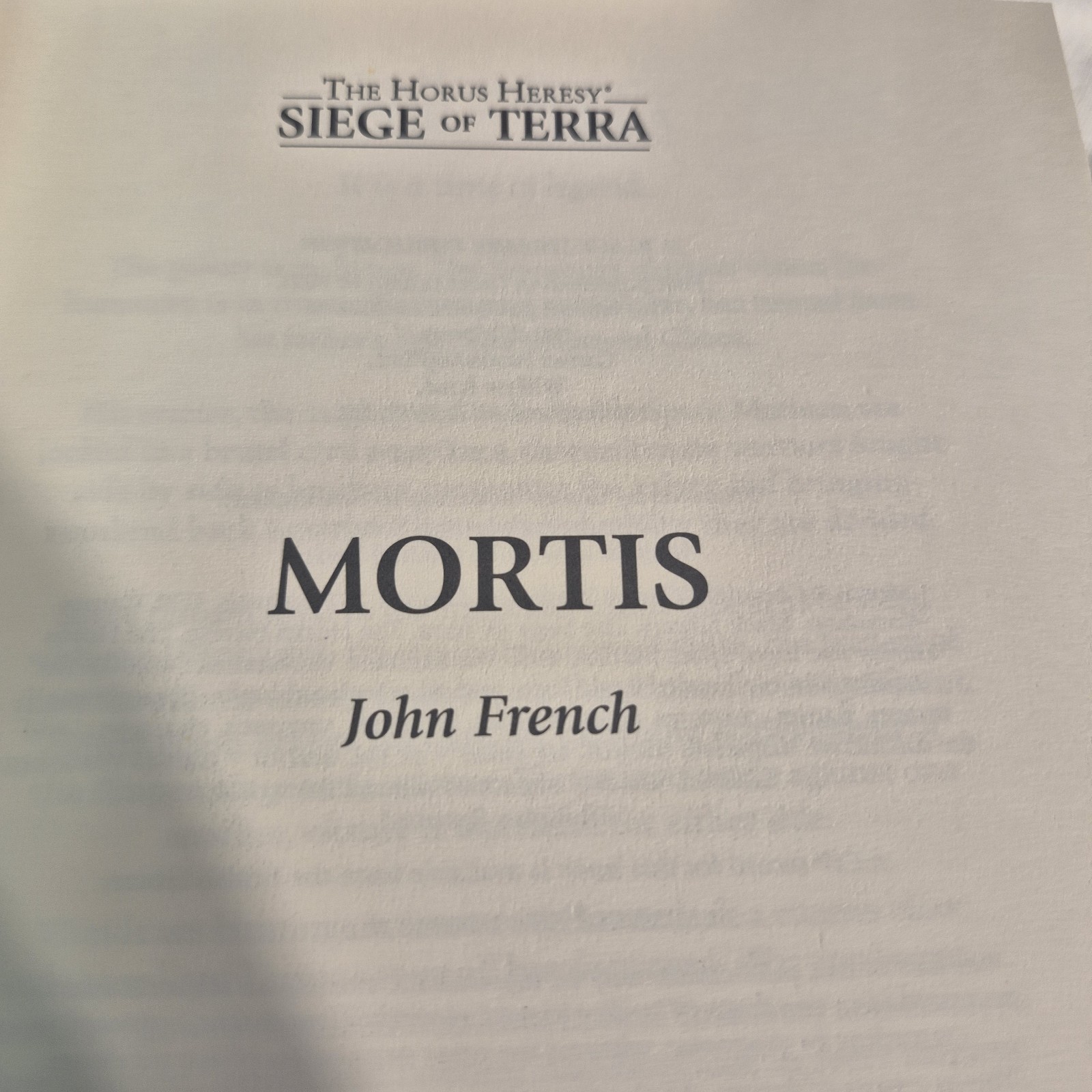 Mortis by John French (2021, Hardcover)