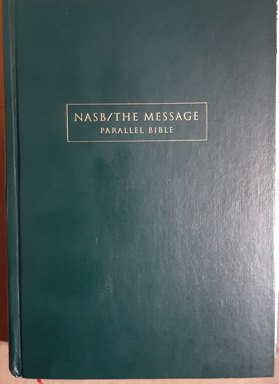 NASB – The Message Parallel Indexed Bible By Zondervan Staff (2004, Hardcover)