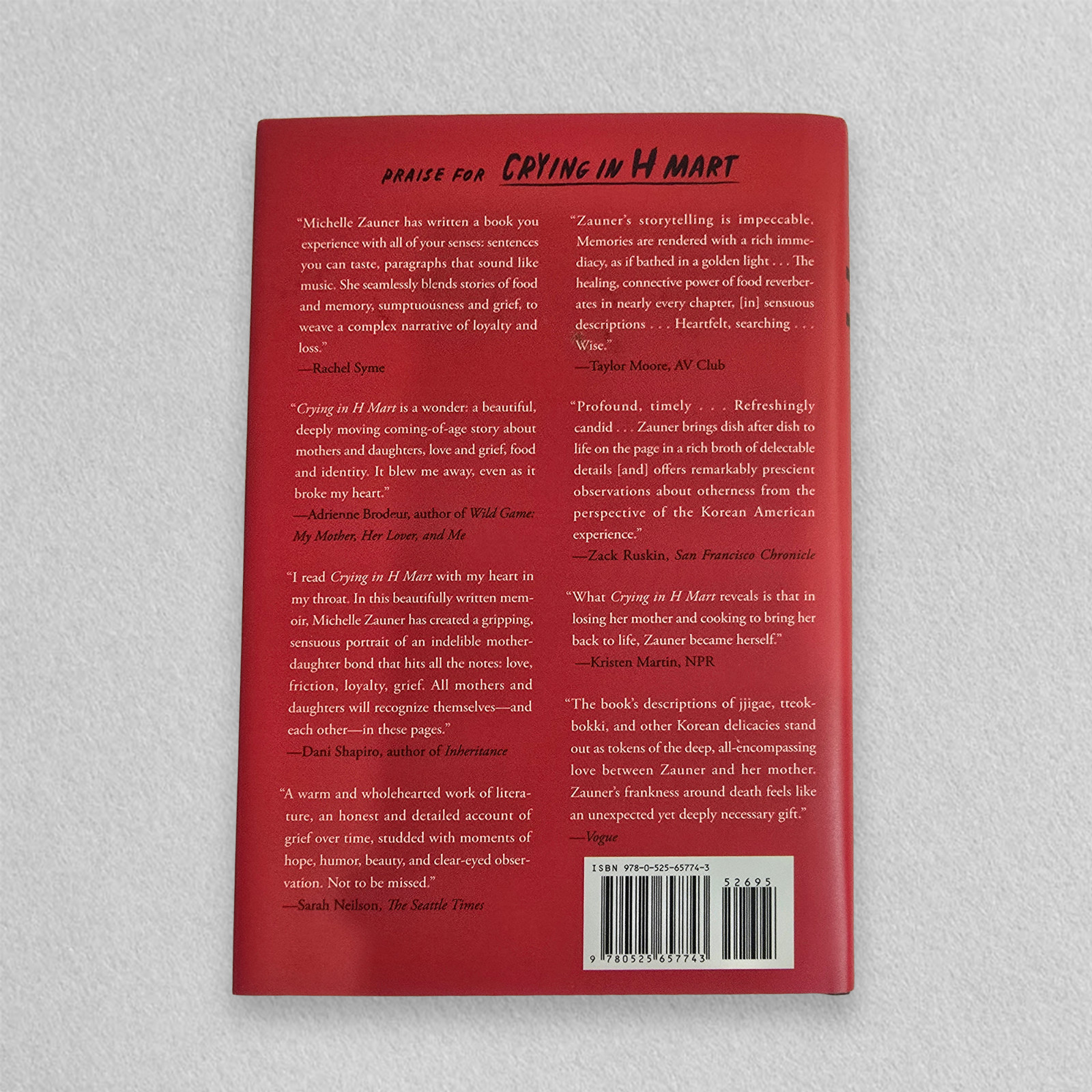 SIGNED, Crying in H Mart: A Memoir by Michelle Zauner, includes bookmark