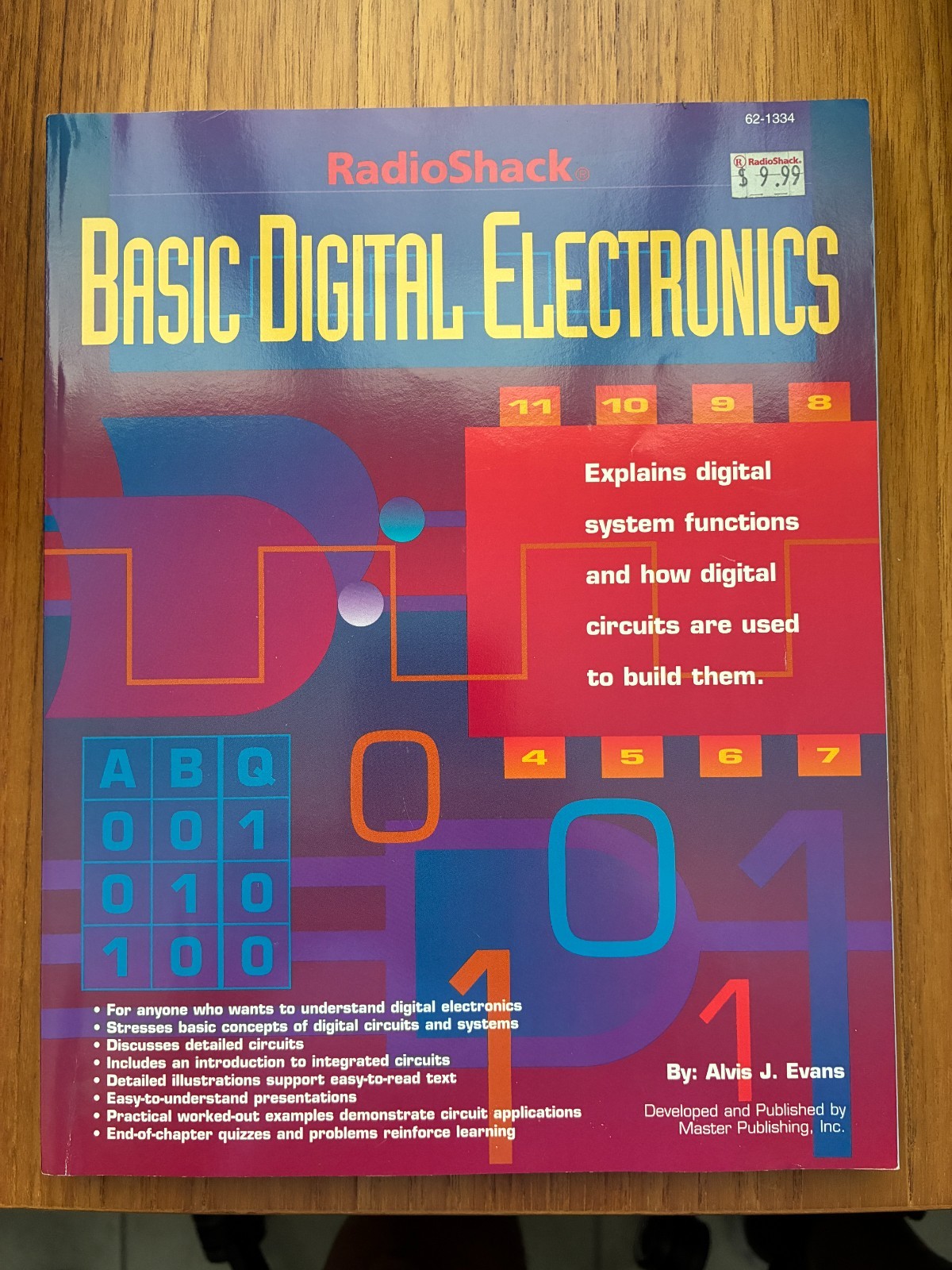 Basic Digital Electronics Alvis Evans Vintage RADIO SHACK 1996 Book 62-1334 Used