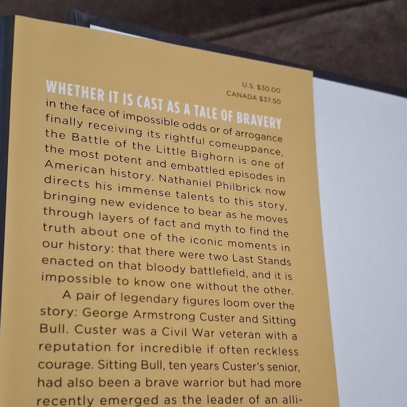 The Last Stand Hardcover by Nathaniel Philbrick Custer Sitting Bull History