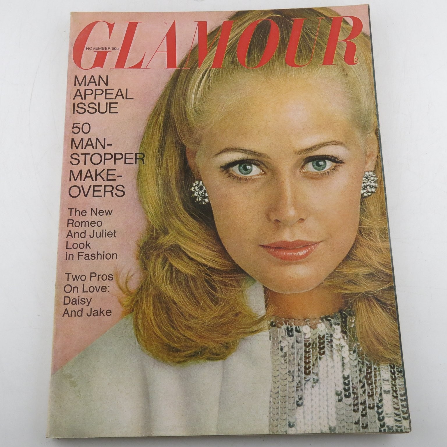 Glamour Magazine November 1967 Vintage Fashion Beauty Man Appeal Issue