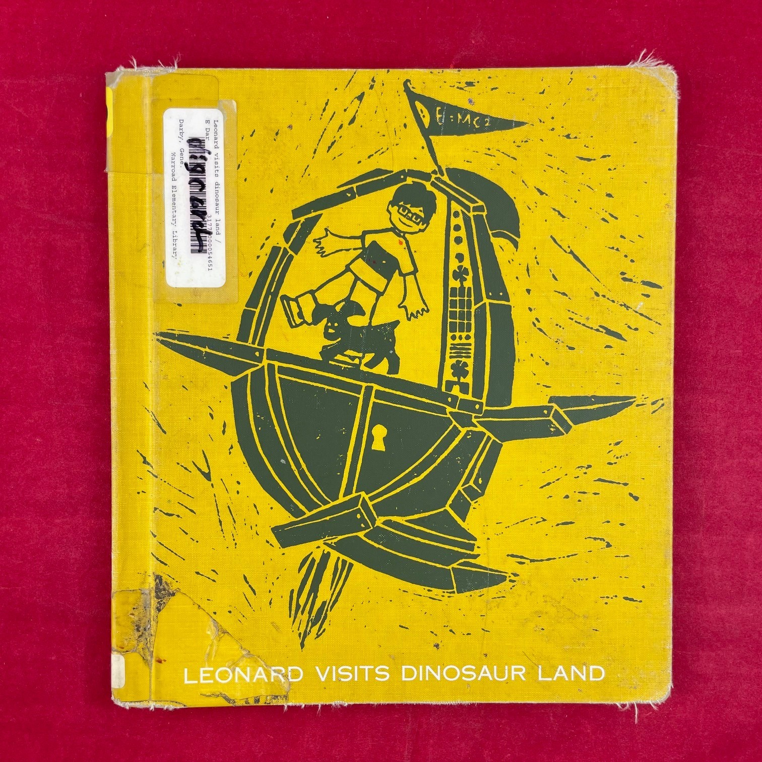 Vintage 1965 Leonard Visits Dinosaur Land Gene Darby Hardcover Book – Discard