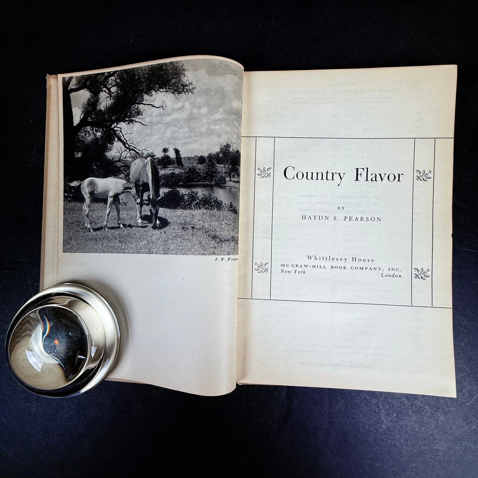 1945 Country Flavor by Haydn Pearson Farm and Rural Life Essays and Photographs