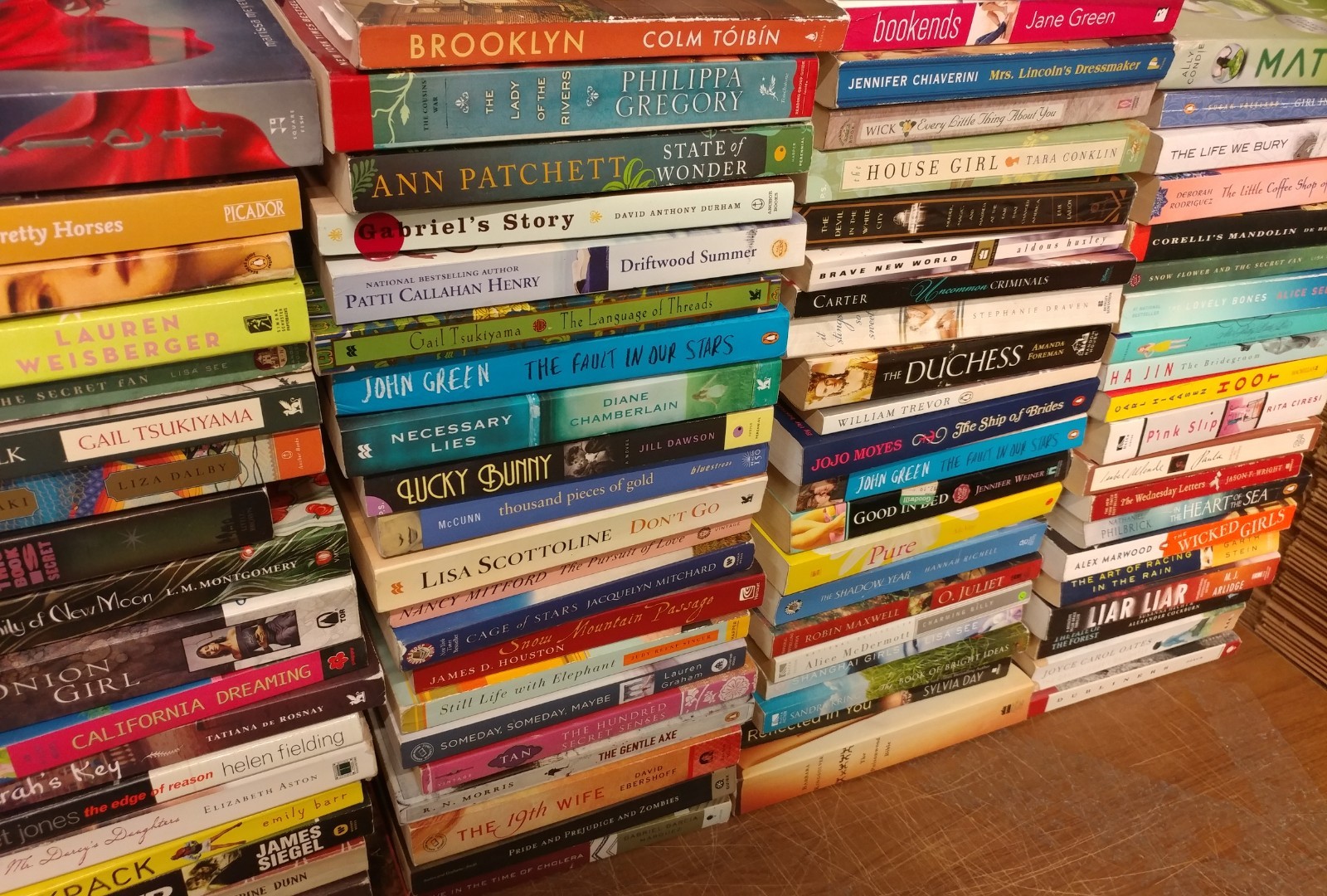 Lot of 10 Large Trade Literature Fiction Paperback BestSeller UNSORTED Mix Books