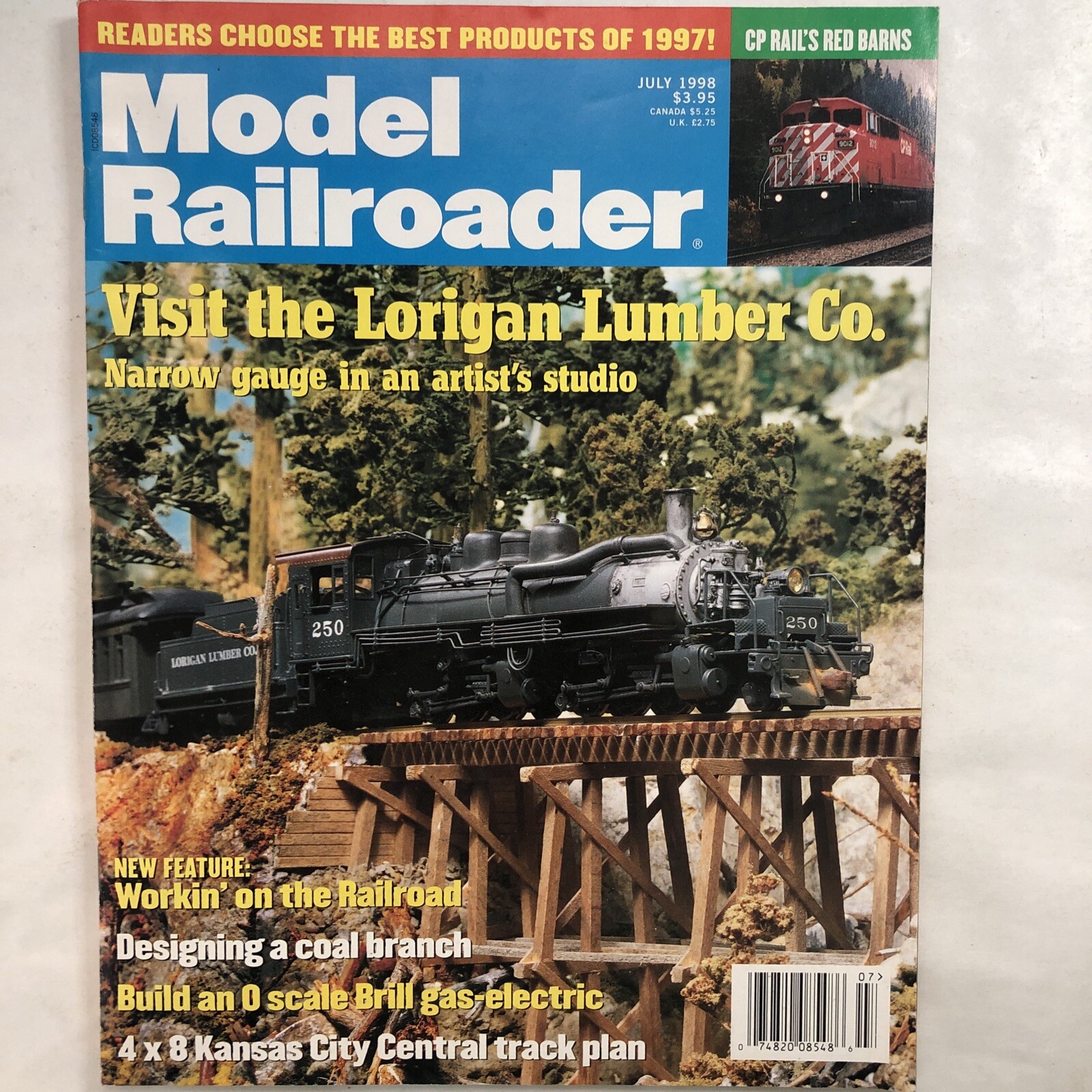 MODEL RAILROADER Magazines Apr 1997 MNRA Convention, July 1998 LOT-OF-2 AS SHOWN