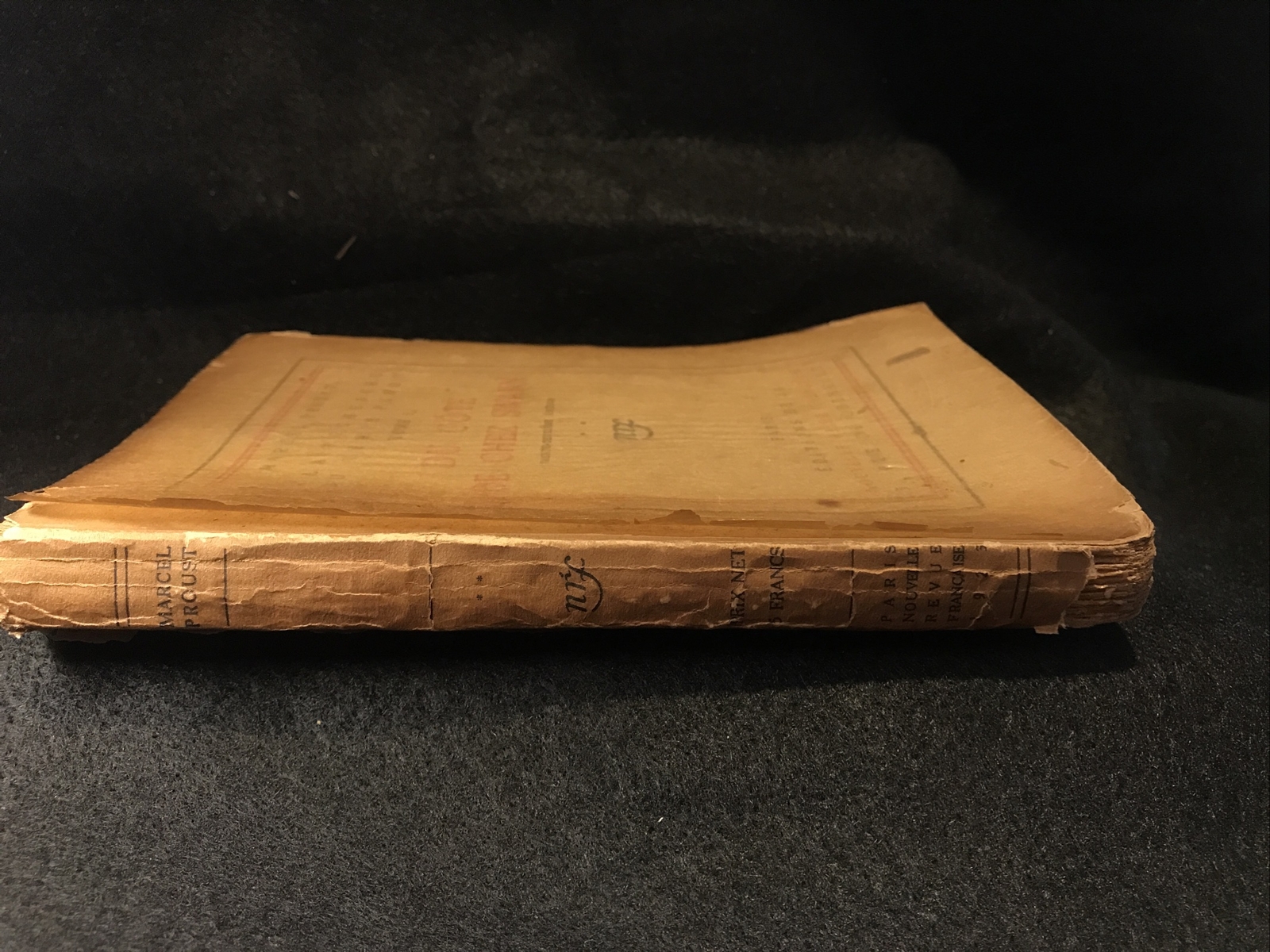 Du Cote De Chez Swann- Marcel Proust, 1919, Lot Of 3