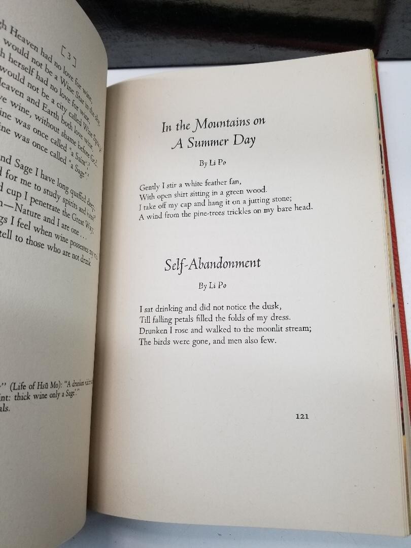 1941 TRANSLATIONS FROM THE CHINESE Ancient Chinese Poetry slipcover box