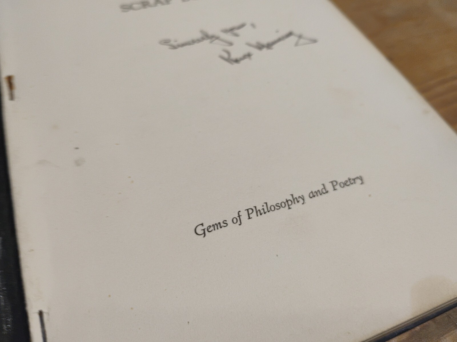 Knox Mannings Radio Scrap Book Gems Of Philosophy And Poetry SIGNED Knox Manning