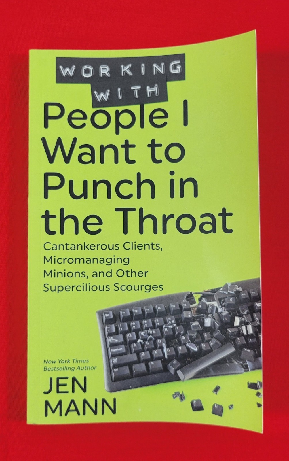 *L) Working with People I Want to Punch in the Throat by Jen Mann (2017, Book)