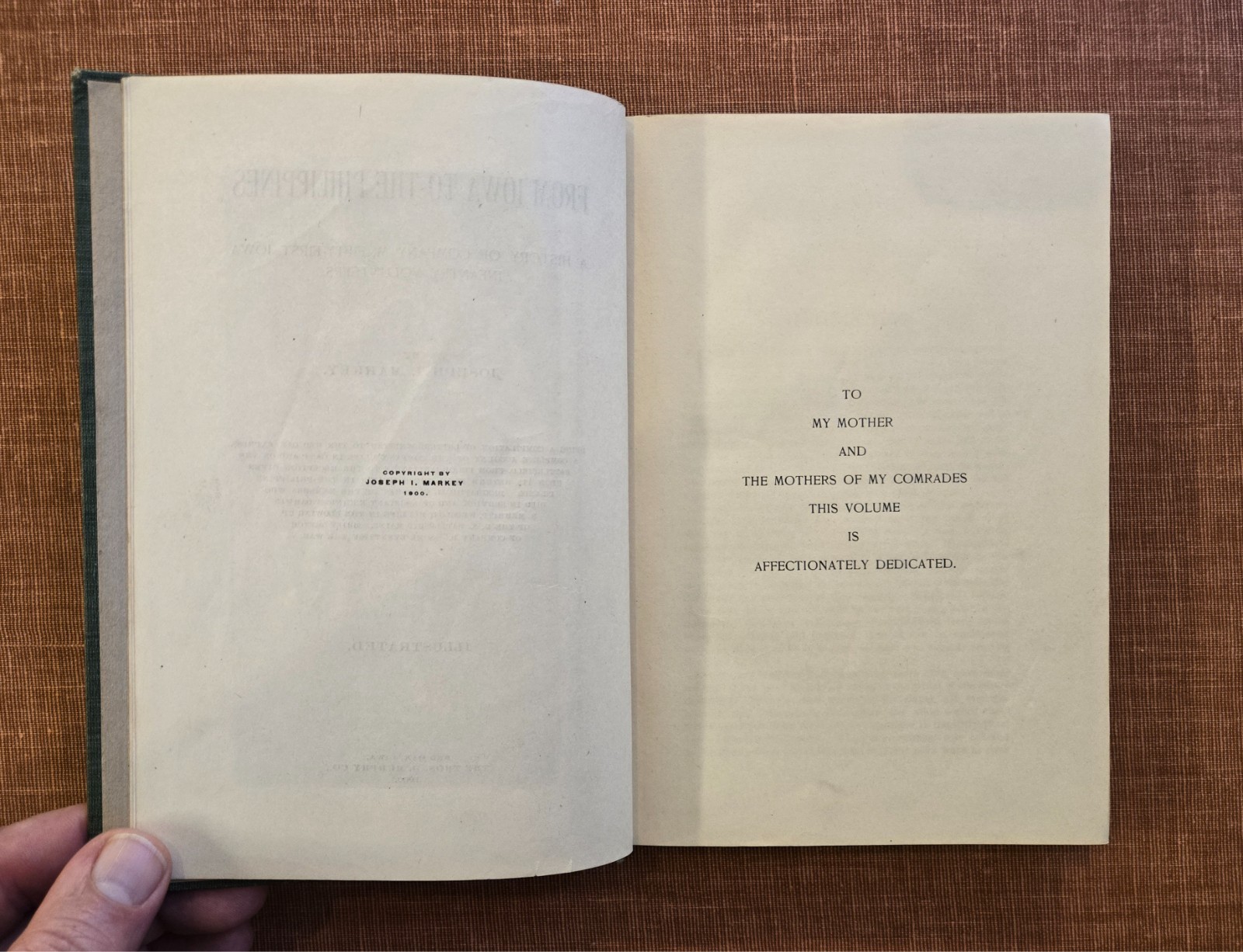 From Iowa to the Philippines – 51st Iowa Volunteers – Span Am War – 1900