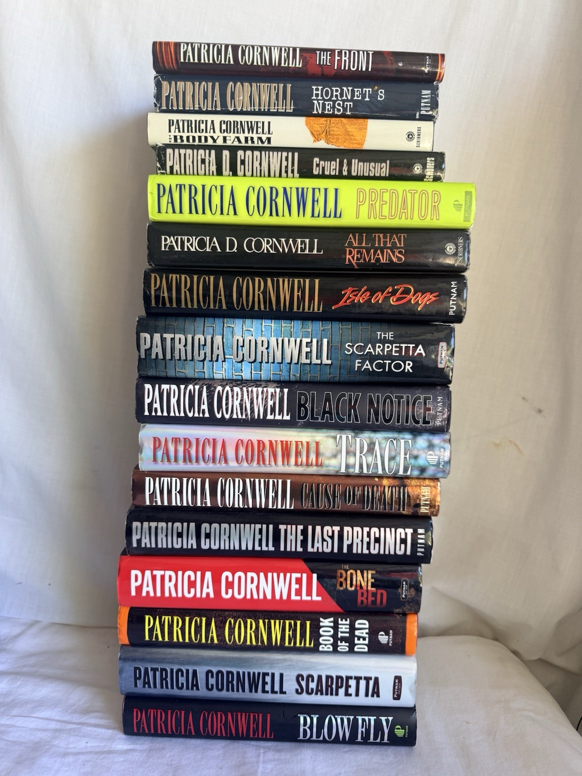 Patricia Cornwell Lot of 16 Hardcover Books Kay Scarpetta Mystery Series