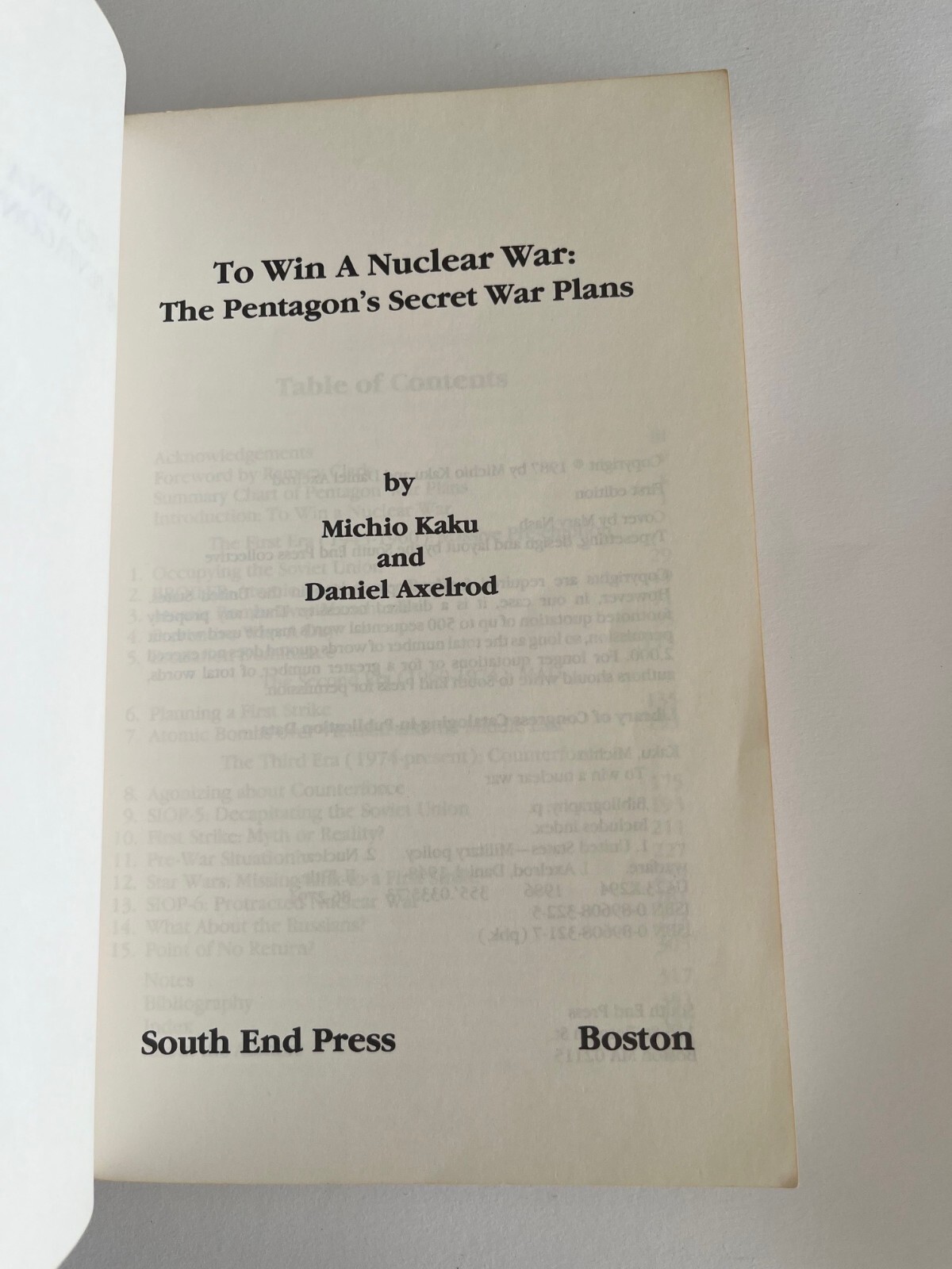 To Win a Nuclear War: The Pentagon’s Secret War Plans by Michio Kaku , Axelrod