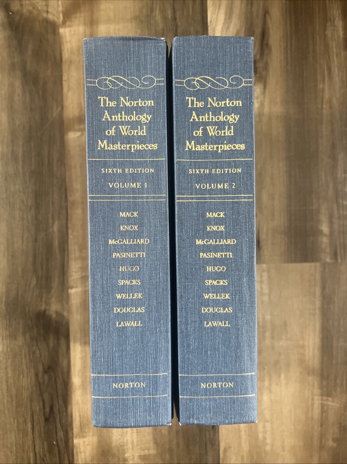 Norton Anthology of World Masterpieces Vols 1 & 2 Sixth edition HC LIKE NEW