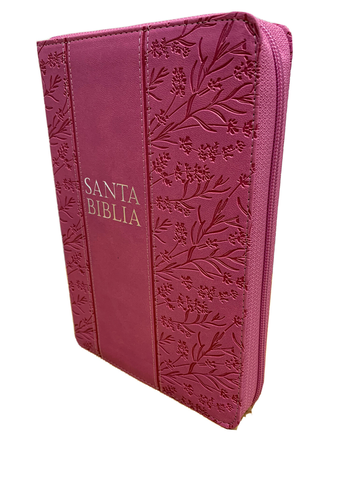 Biblia Letra Grande 12 puntos para Mujer con cierre RV1960 floral con indice