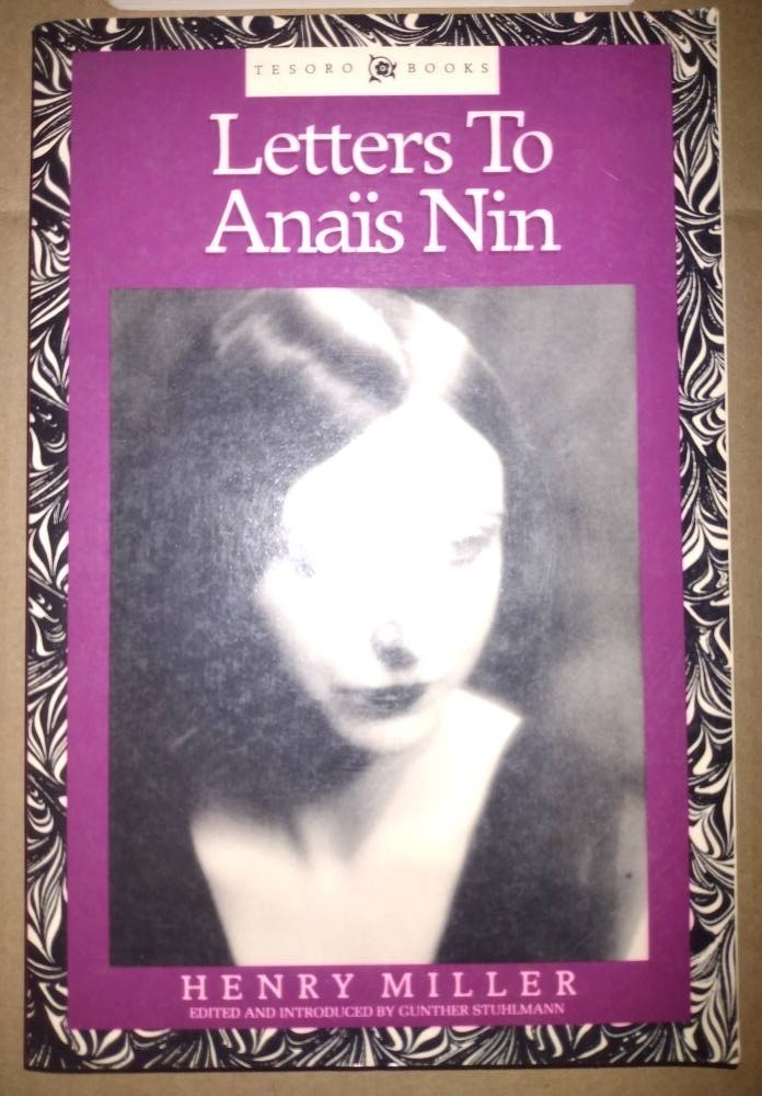 Out of Print – 1st Edition – Paperback Book – LETTERS TO ANAIS NIN Henry Miller