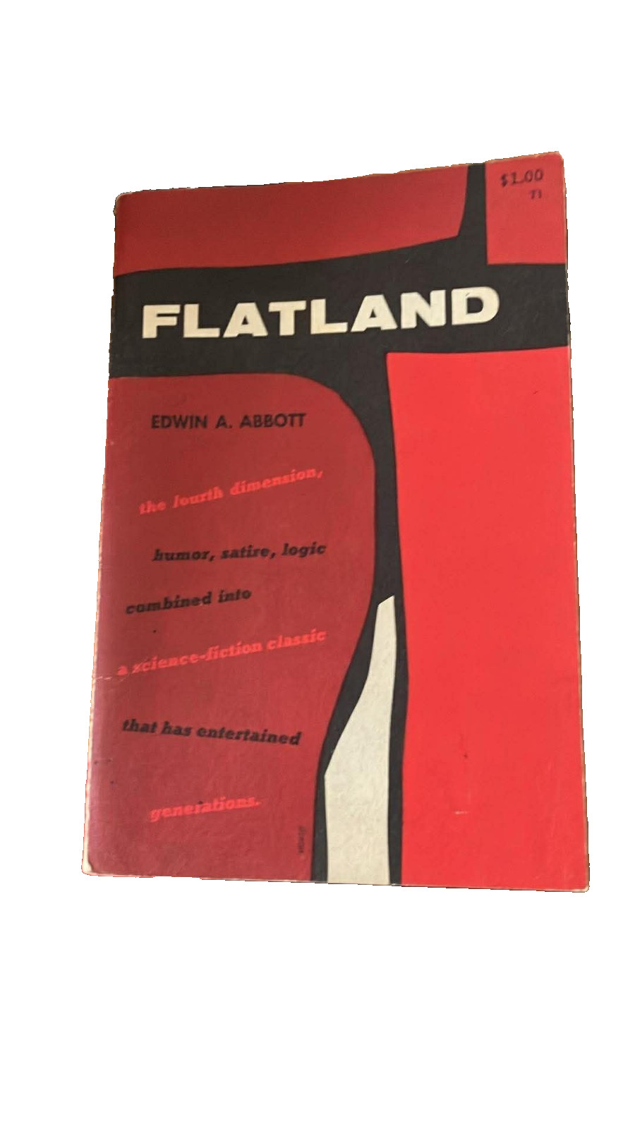 FLATLAND by Edwin A. Abbot old used Paperback Book FlatLand 6
